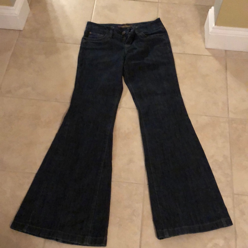 Wide leg flare jeans